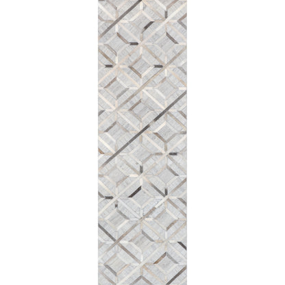 Nuloom Cowhide Chanda Nco3557A Gray Area Rug