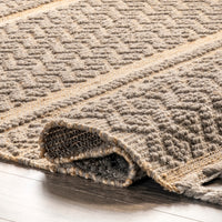 Nuloom Elenora And Aztec Nel3588A Natural Area Rug