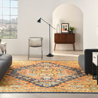 Nourison Allur Alr04 Orange Multicolor Area Rug