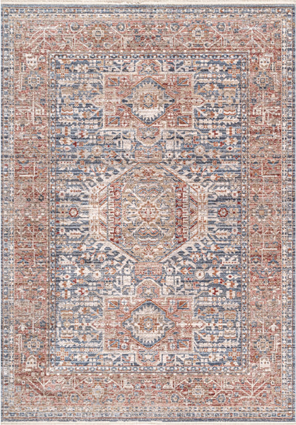 Nuloom Ari Worn Nar2396B Blue Area Rug