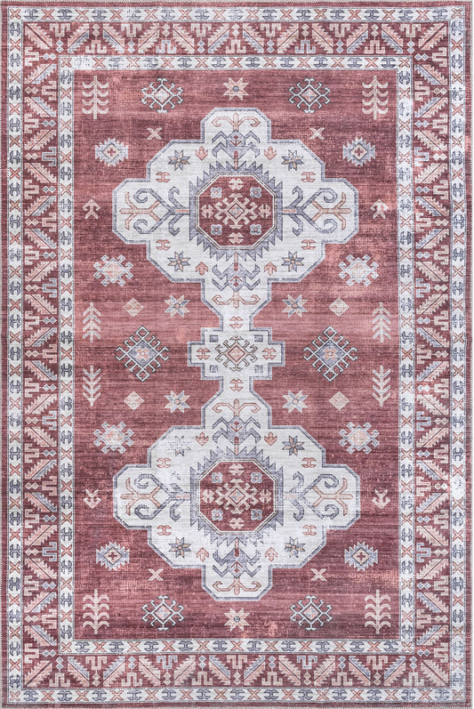 AreaRugs.com Wavaj Nwa1063B Rust Area Rug