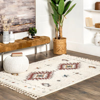 Nuloom Jocelyn Tribal Njo2983B Rust Area Rug