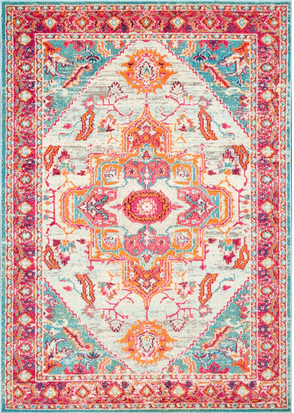 Nuloom Amina Herati Nam2264A Pink Area Rug