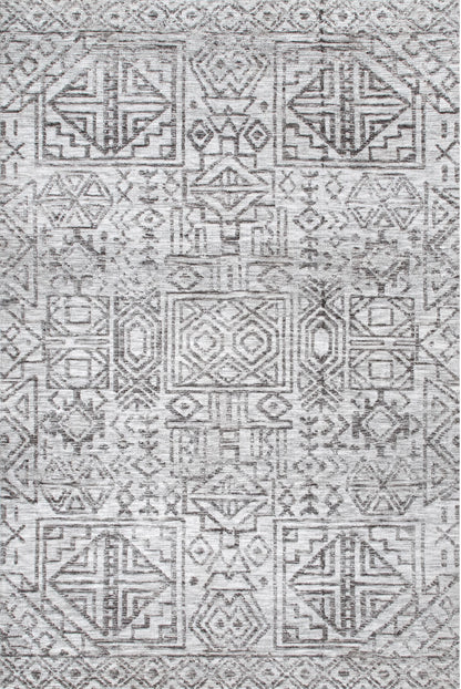 Nuloom Kaitlyn Tribal Motif Nka2079A Gray Area Rug