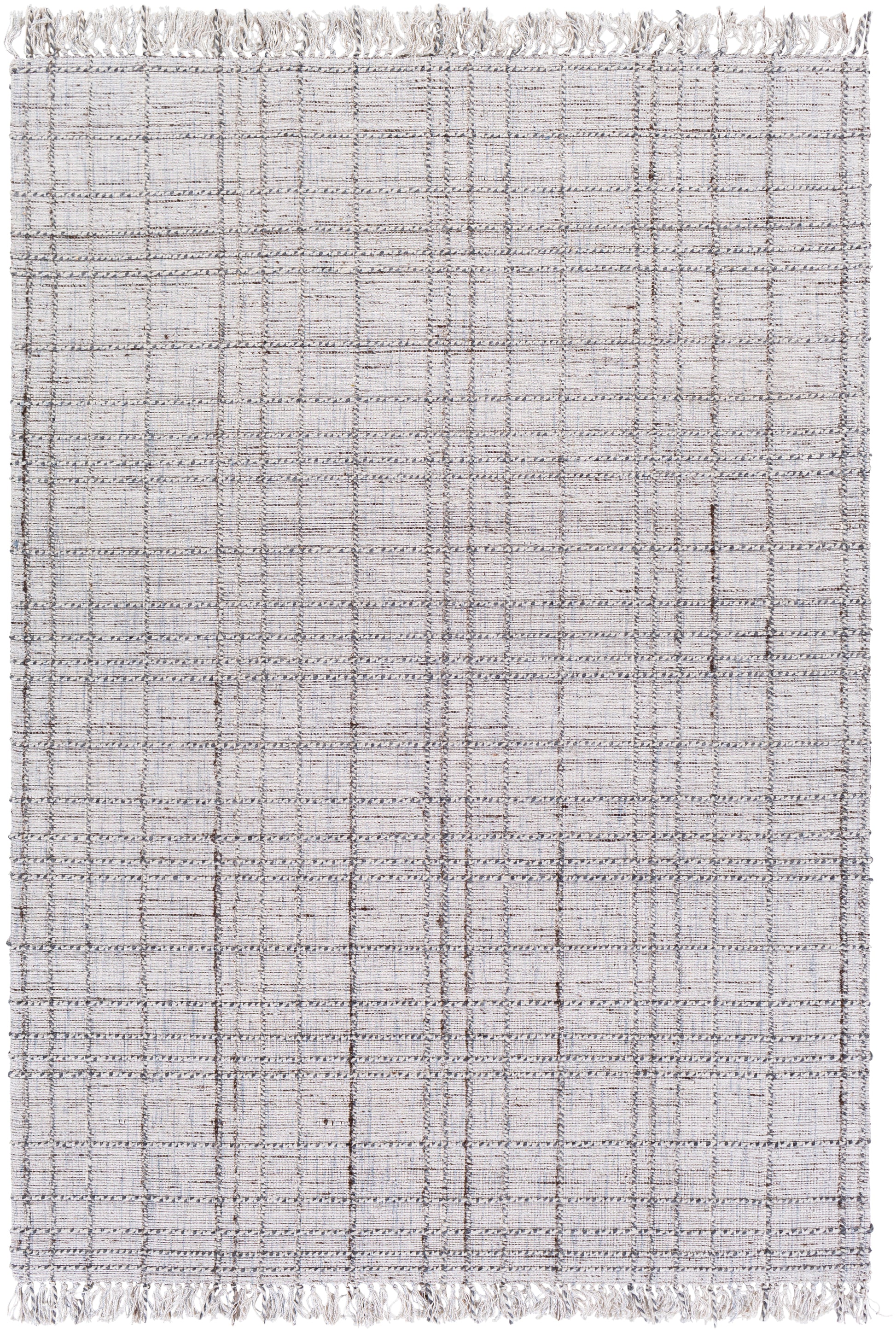 Surya Yorkville Yrk-2301 Light Gray, Ivory, Dark Brown, White Area Rug