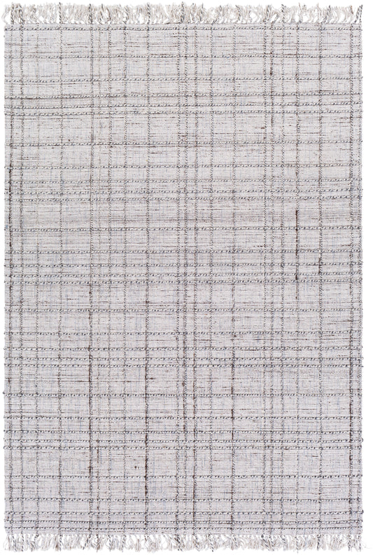 Surya Yorkville Yrk-2301 Light Gray, Ivory, Dark Brown, White Area Rug