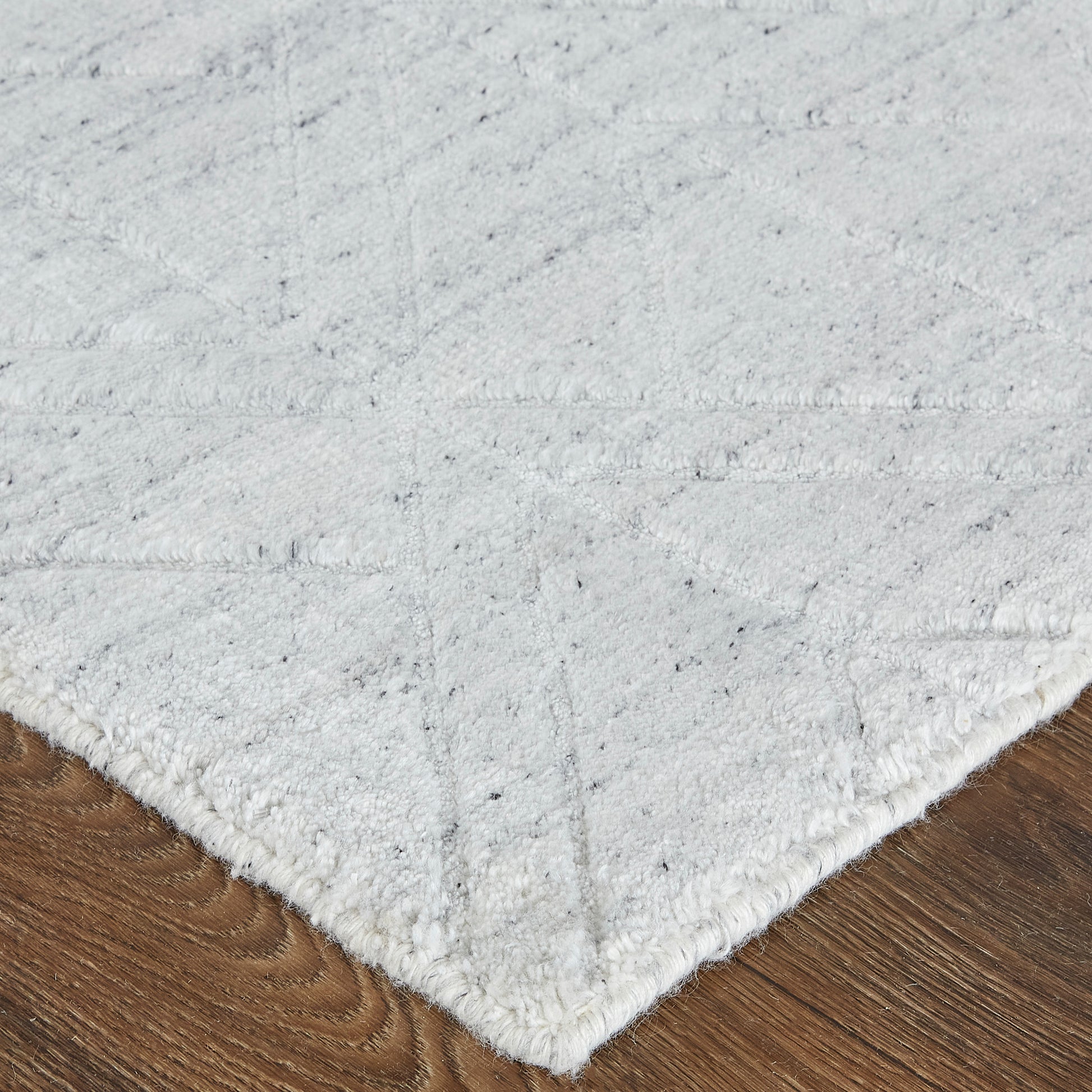 Feizy Redford 8847F White/Silver Area Rug