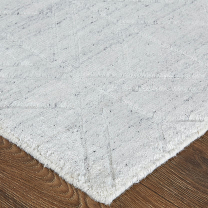 Feizy Redford 8847F White/Silver Area Rug