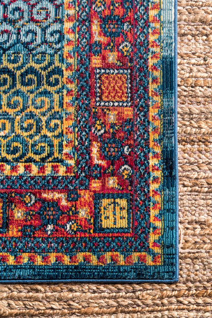 Nuloom Vintage Eva Nvi3184A Blue Area Rug