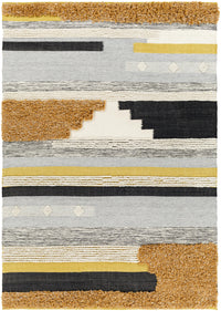 Surya Yuva Yuv-2301 Camel, Mustard, Black, Medium Gray Area Rug