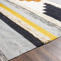 Surya Yuva Yuv-2301 Camel, Mustard, Black, Medium Gray Area Rug