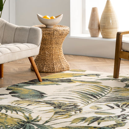 Nuloom Dina Green Leaves Ndi2435A Green Area Rug