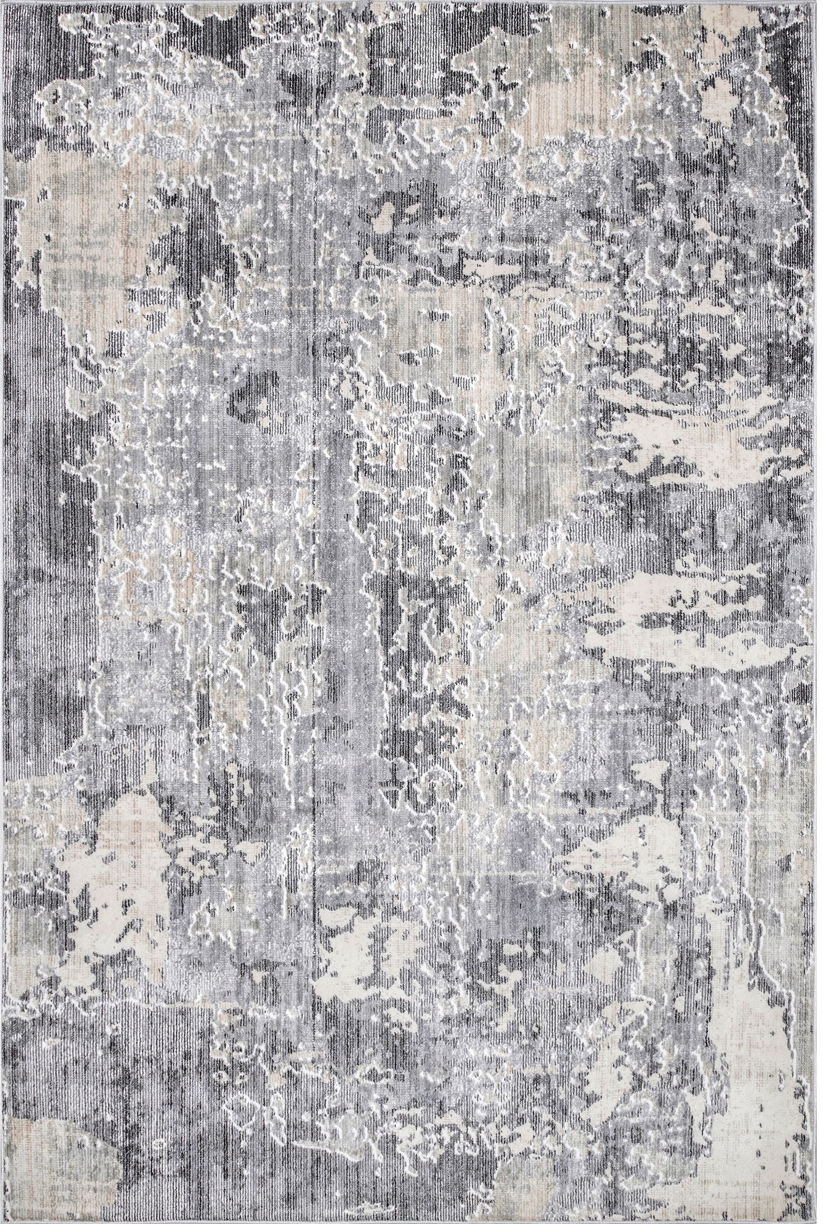 Nuloom Abstract Levitan Nab2550A Silver Area Rug