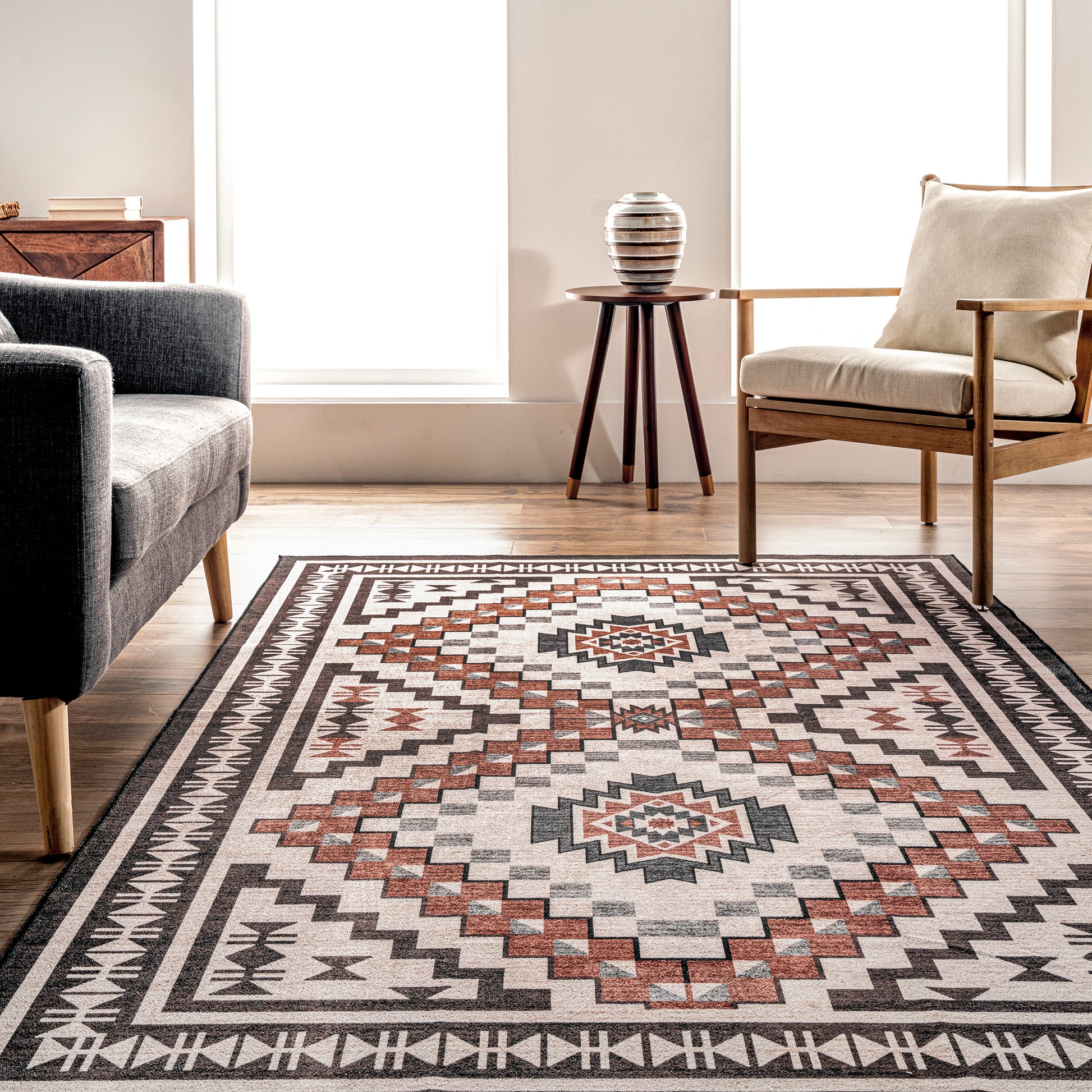 AreaRugs.com Wavaj Nwa1094A Beige Area Rug