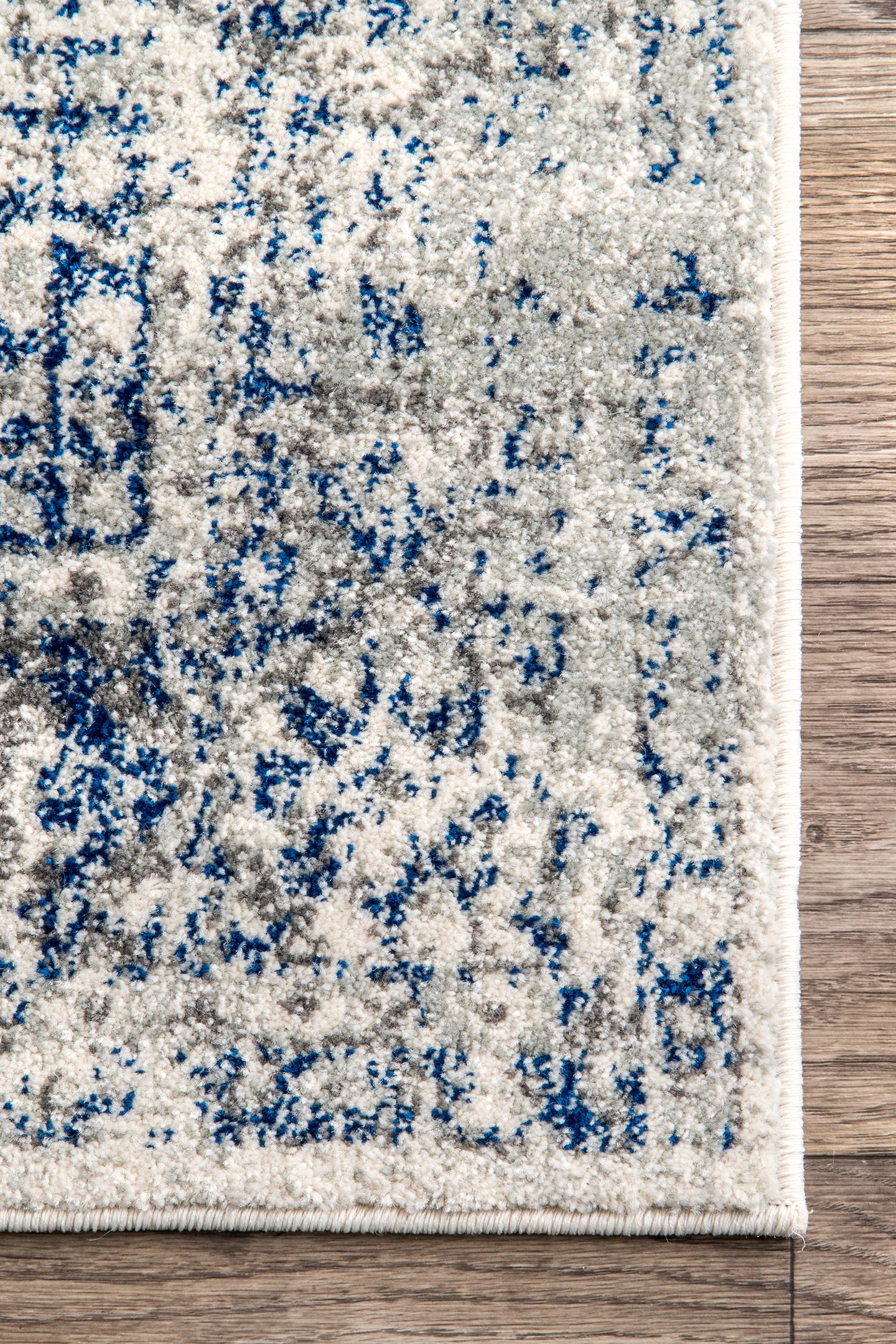 Nuloom Distressed Mabelle Ndi3131A Blue Area Rug