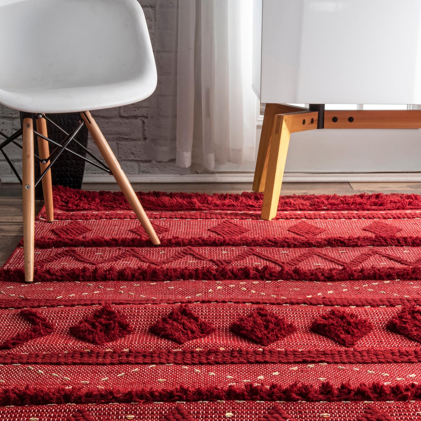 Nuloom Durden Ndu3294D Red Area Rug