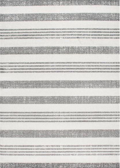 Nuloom Striped Kelsi Nst3221A Gray Area Rug