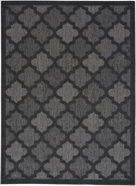 Nourison Easy Care Nes01 Charcoal/Black Rug.