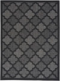 Nourison Easy Care Nes01 Charcoal/Black Area Rug