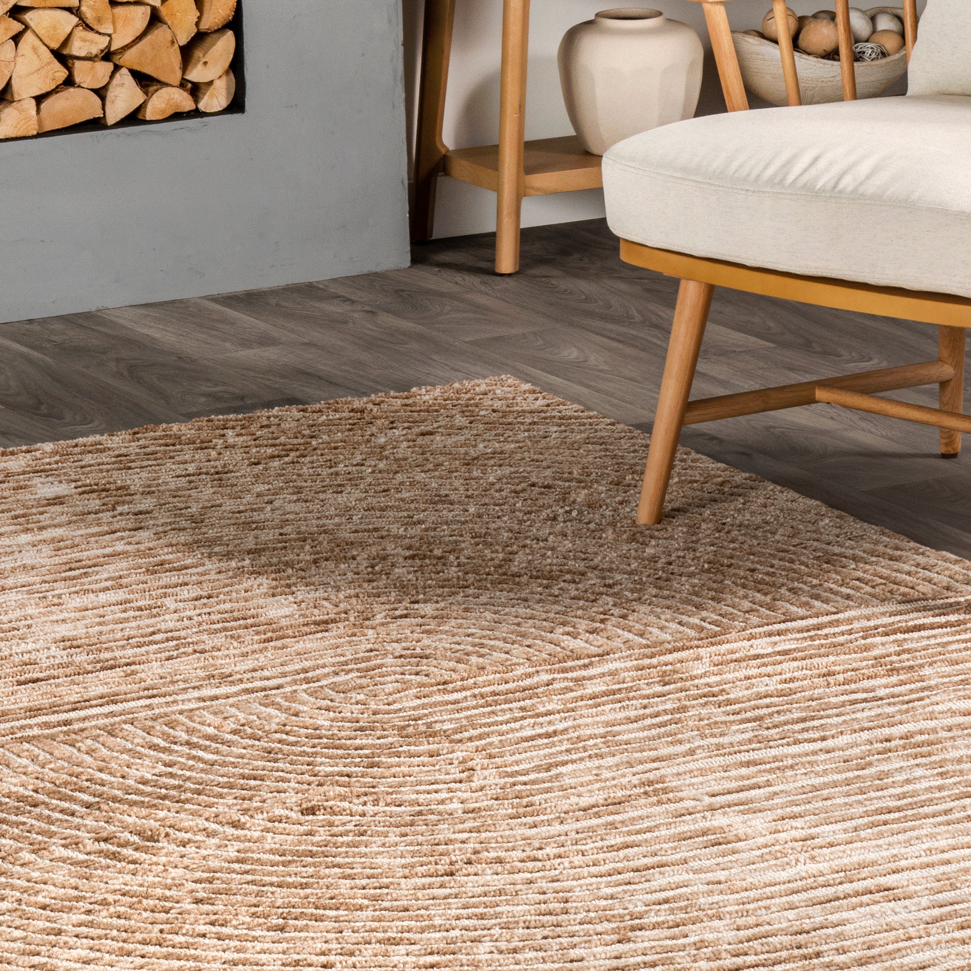 Nuloom Shira Raised Swirls Nsh2080A Beige Area Rug