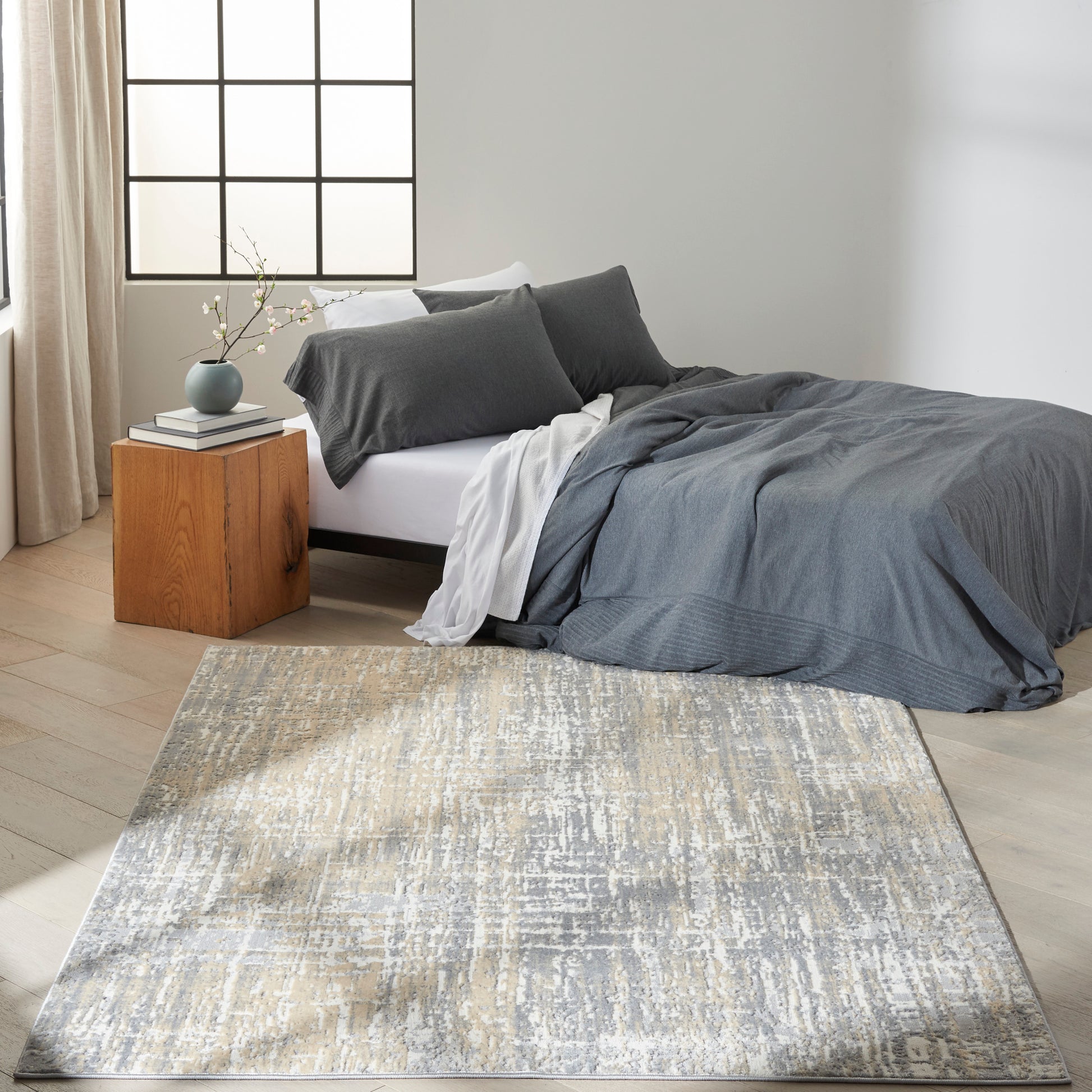 Calvin Klein Home Ck005 Enchanting Ech04 Grey/Beige Area Rug