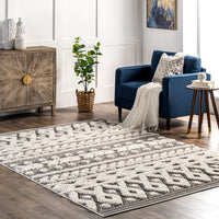 Nuloom Rebecca Textured Nre3003B Gray Area Rug