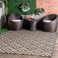 Nuloom Jayne Diamond Nja1773A Dark Gray Area Rug