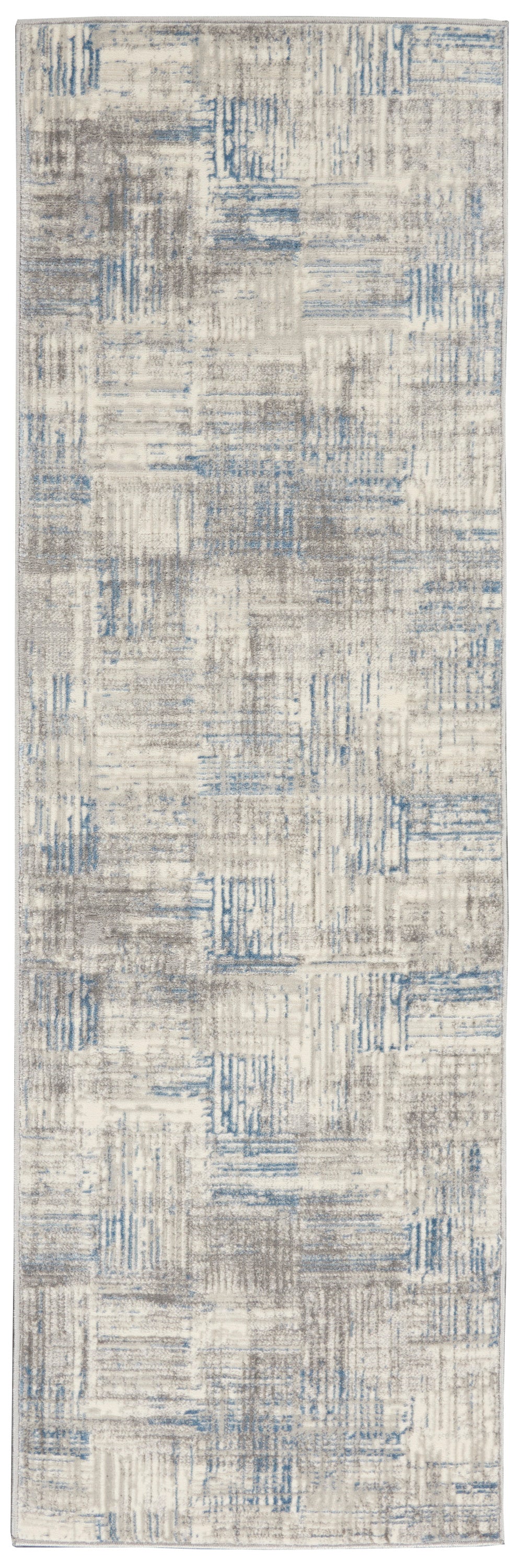 Nourison Solace Sla03 Ivory/Grey/Blue Area Rug