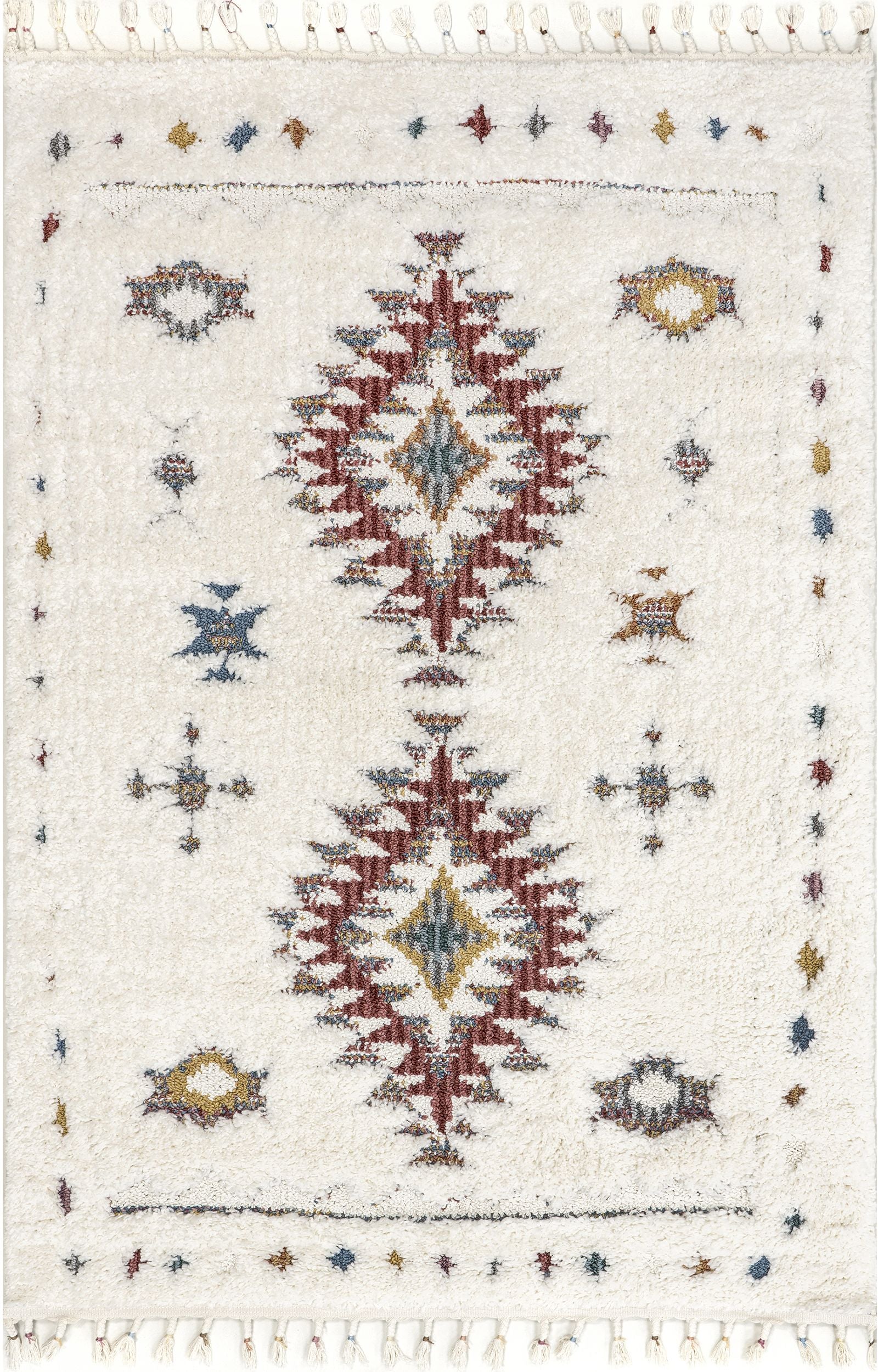 Nuloom Jocelyn Tribal Njo2983B Rust Area Rug