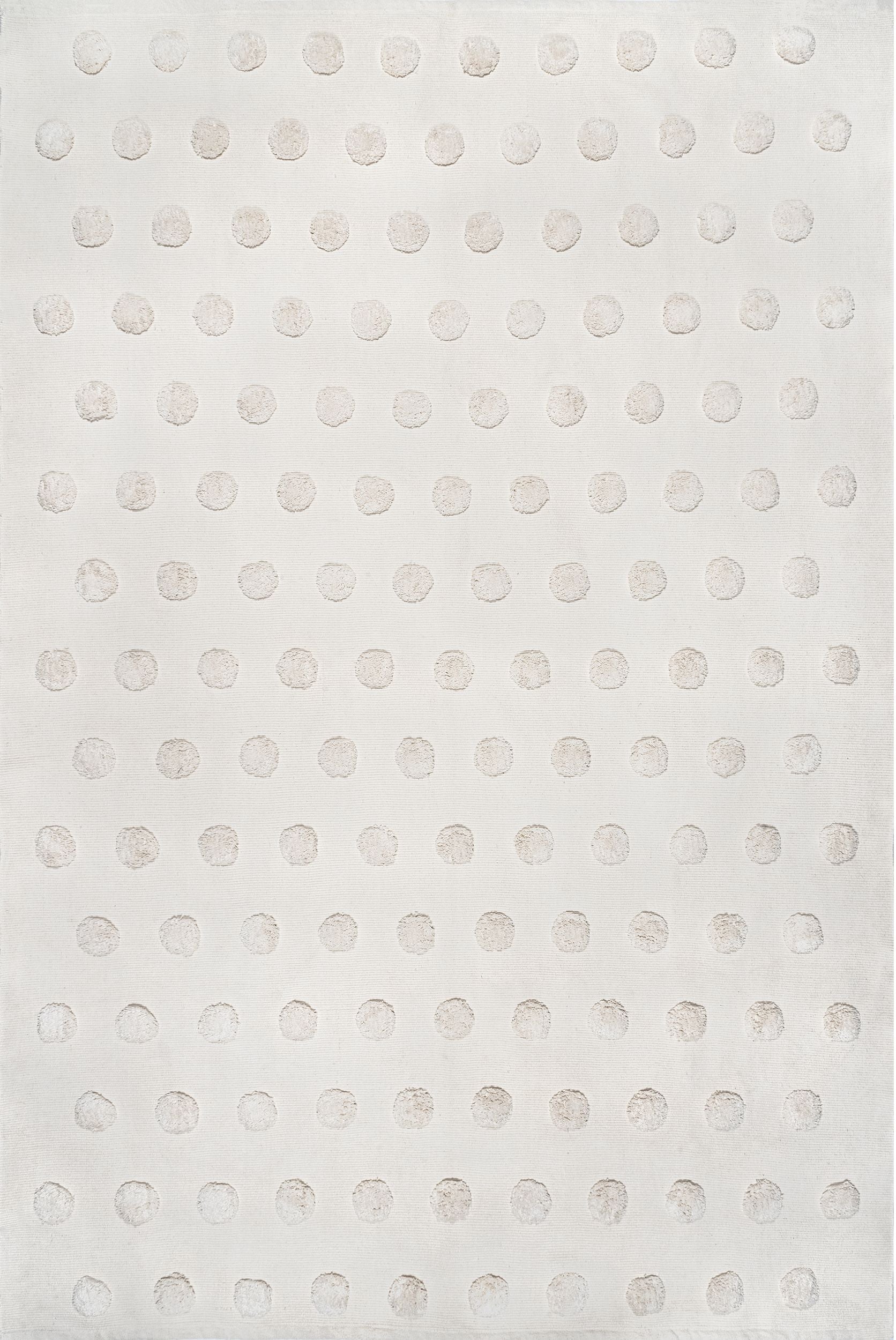 Nuloom Lulu Raised Dots Nlu3410A Ivory Area Rug