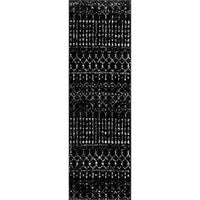 Nuloom Moroccan Blythe Nmo3123B Black And White Area Rug