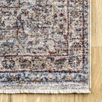 Nuloom Leanna Timeworn Ivies Nle3402A Light Gray Area Rug