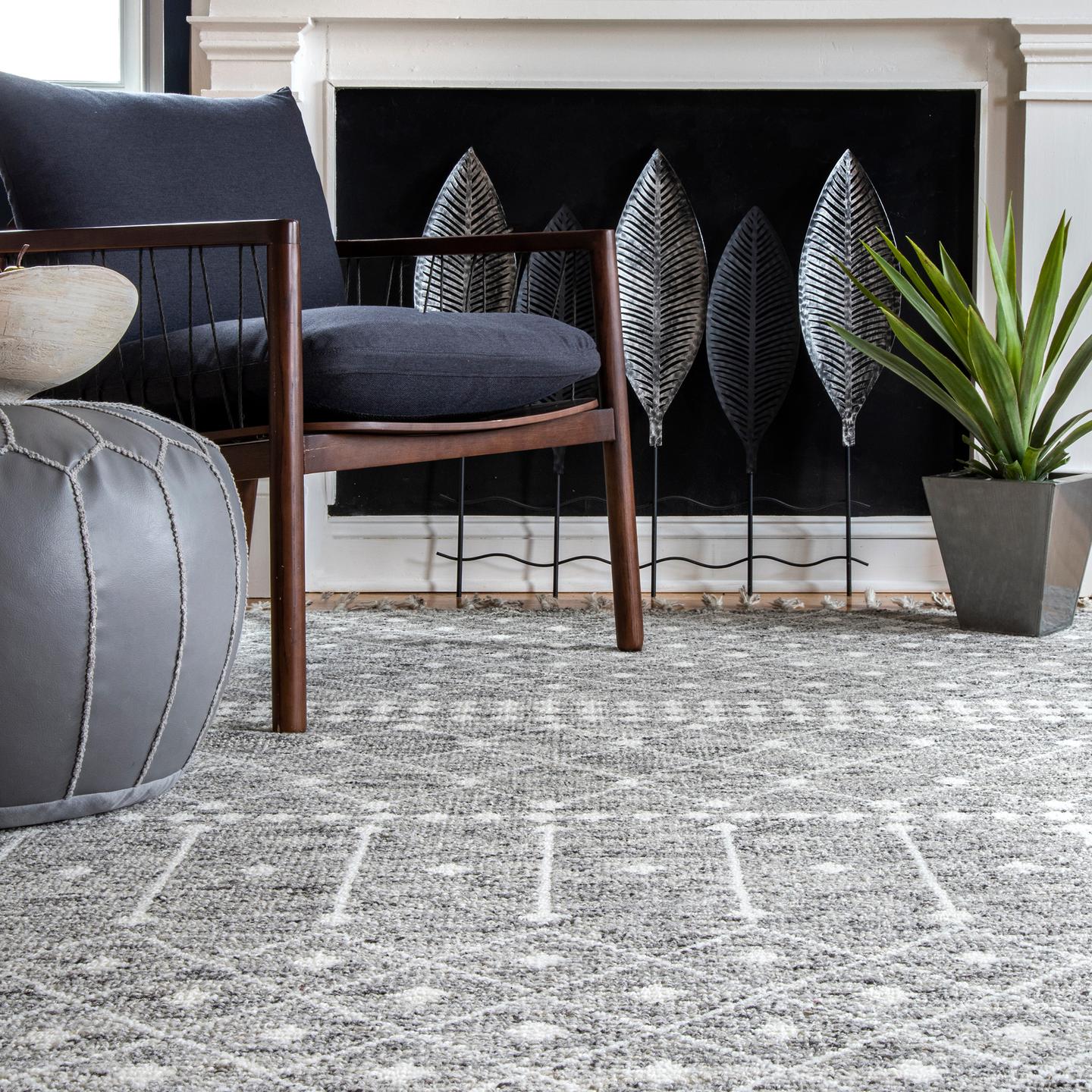 Nuloom Novaleeen Trellis Nno2144A Gray Area Rug