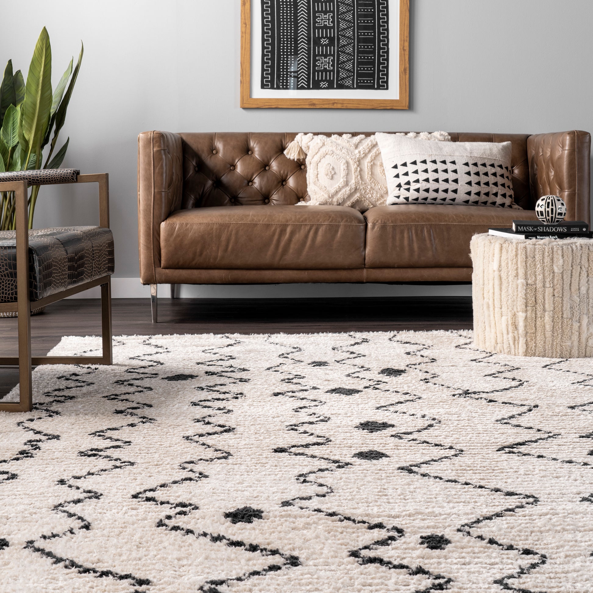 Nuloom Mari Moroccan Nma1878A Beige Area Rug