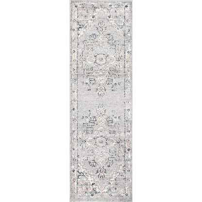 Nuloom Gena Transitional Nge1366A Light Gray Area Rug