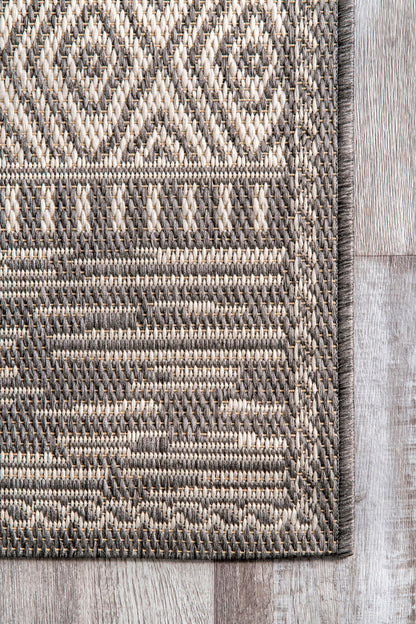 Nuloom Lana Tribal Nla2863A Gray Area Rug