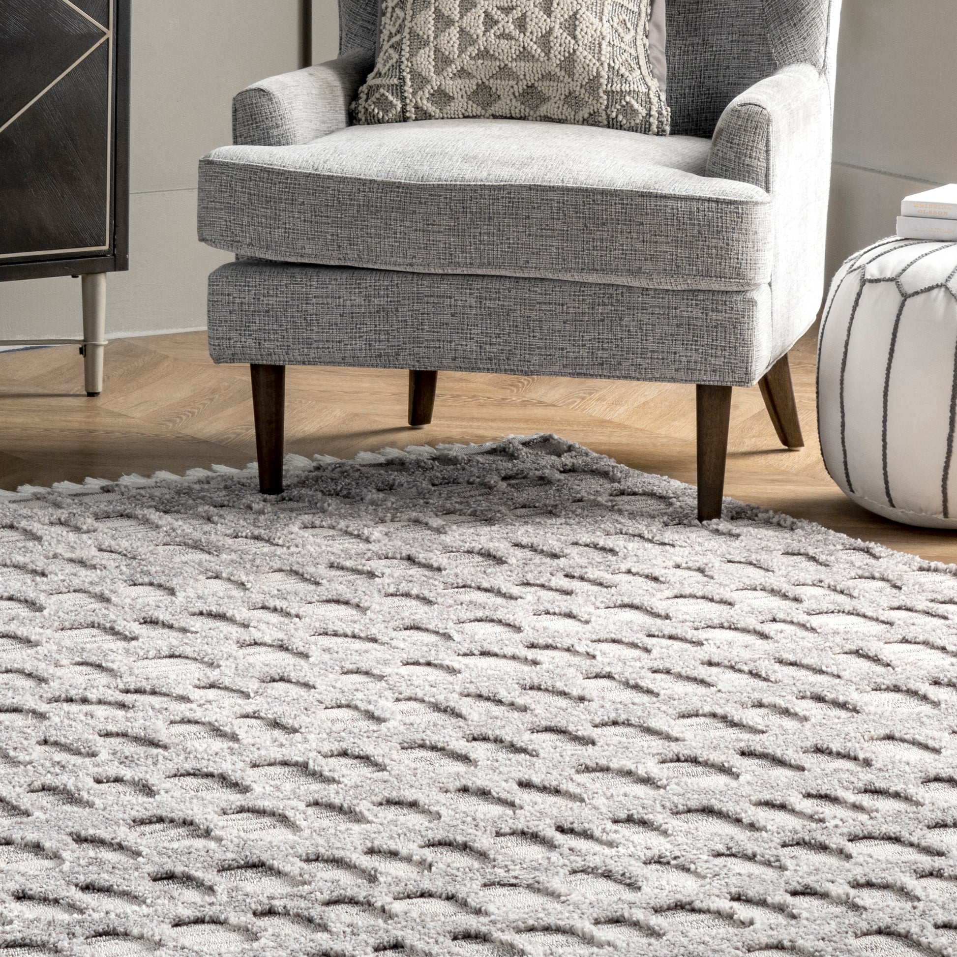 Nuloom Jean Ovals Nje2339A Gray Area Rug