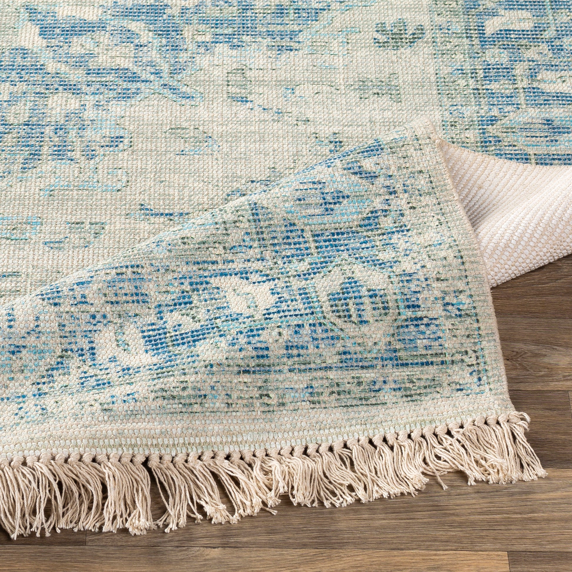 Surya Zainab Zai-2300 Sky Blue, Navy, Sage, Lime Area Rug