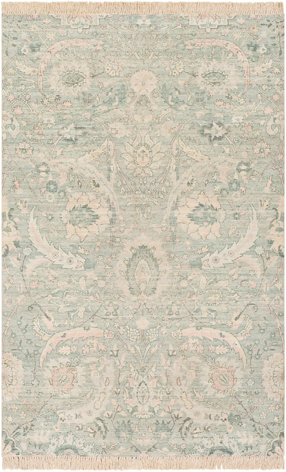 Surya Zainab Zai-2302 Sage, Dark Green, Lime, Pale Pink Area Rug