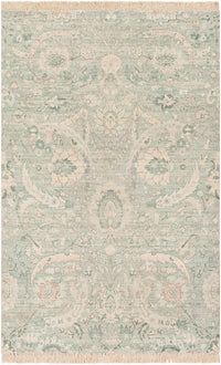 Surya Zainab Zai-2302 Sage, Dark Green, Lime, Pale Pink Area Rug