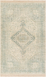 Surya Zainab Zai-2303 Sage, Dark Green, Lime, White Rugs.