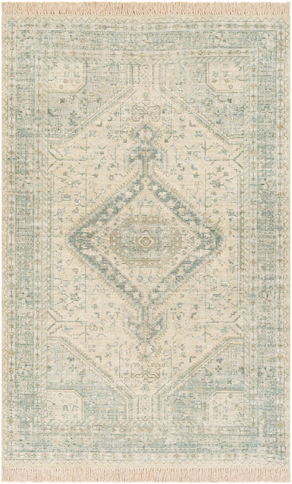 Surya Zainab Zai-2303 Sage, Dark Green, Lime, White Area Rug