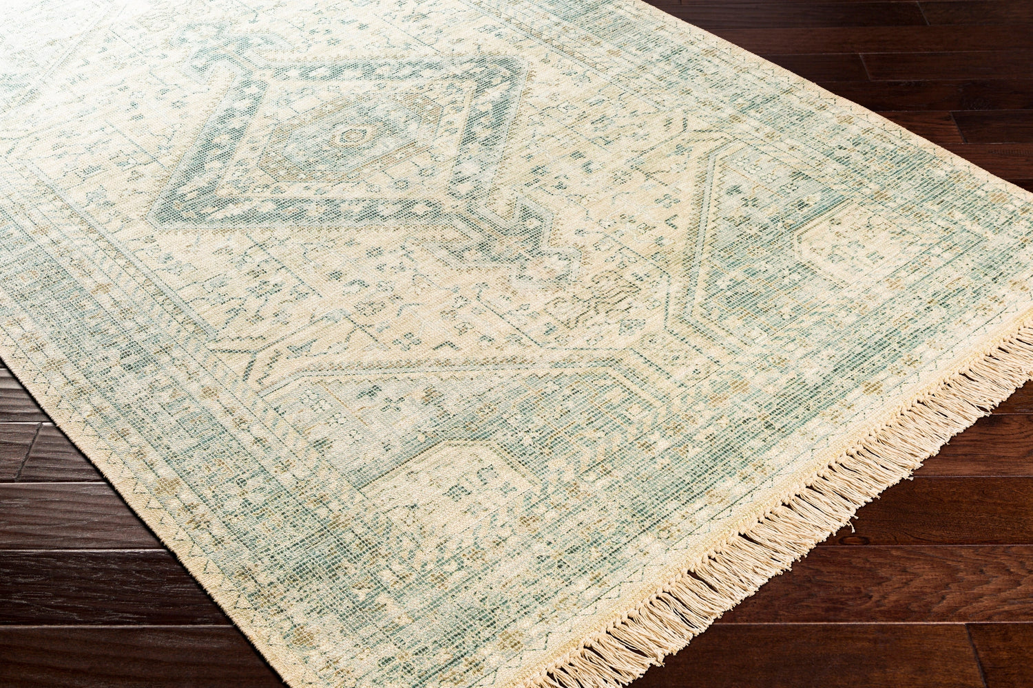 Surya Zainab Zai-2303 Sage, Dark Green, Lime, White Rugs.