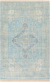 Surya Zainab Zai-2304 Sky Blue, Navy, Sage, Lime Rugs.