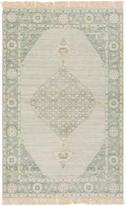 Surya Zainab Zai-2306 Sage, Dark Green, Lime, White Area Rug