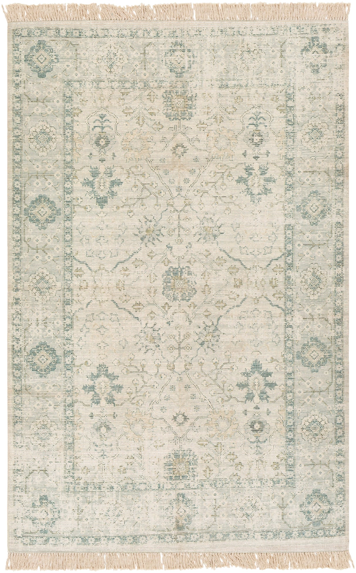 Surya Zainab Zai-2308 Sage, Dark Green, Lime, White Rugs.