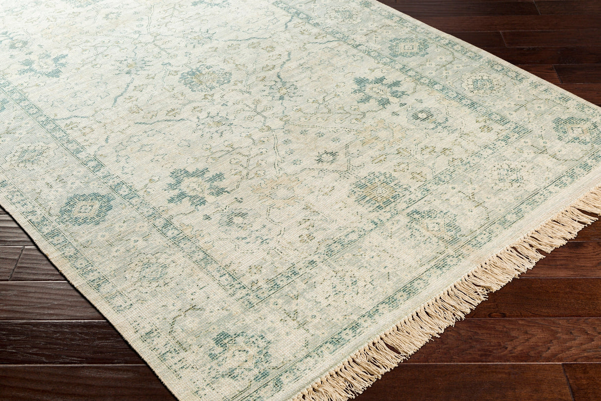 Surya Zainab Zai-2308 Sage, Dark Green, Lime, White Rugs.