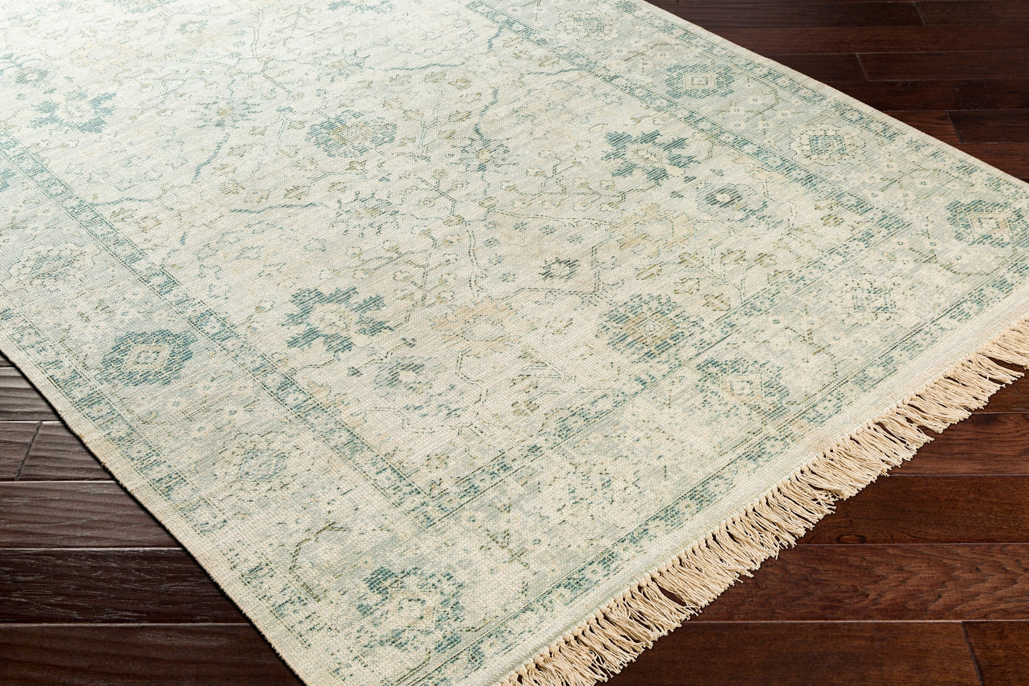 Surya Zainab Zai-2308 Sage, Dark Green, Lime, White Rugs.
