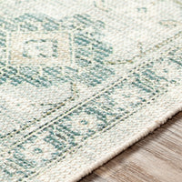 Surya Zainab Zai-2308 Sage, Dark Green, Lime, White Area Rug