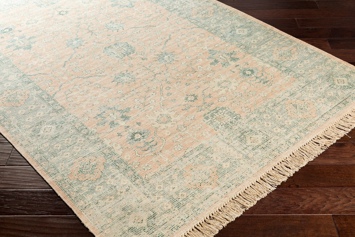 Surya Zainab Zai-2310 Camel, Cream, Sage, Dark Green Rugs.